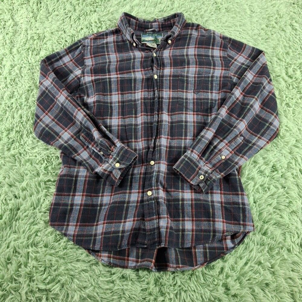 OakLand Outdoors Vintage Flannel Shirt Mens Large